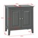 Armario para el Debajo del Lavado 2 Puertas FRG202-W SoBuy 60 Gris Oscuro