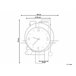 Beliani Reloj de pared TAVEL Multicolor
