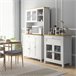 Alacena de Cocina MDF, Melamina de Madera HOMCOM, hogar - cocina Blanco