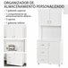 Alacena de Cocina Melamina de Madera HOMCOM, hogar - cocina Blanco
