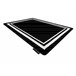 Alfombra HAMPTON Border cuadro 200x290 Negro