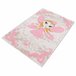 Alfombra De 160 X 230Cm 230x160 Rosa