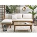 Beliani Conjunto longue CREMONA Blanco/ Beige