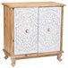 Aparador de madera de 2 puertas Blanco