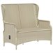 Banco De Jardín De 2 Plazas 112x84 Gris