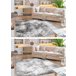Alfombra MATEO 8035/644 círculo Moderna hojas de palma 180x270 Gris