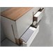 ANGEL CERDÁ Cómoda de diseño moderno de madera Gris/ Madera