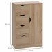 Armario de Salón Melamina de Madera HOMCOM 54 Marron