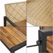 Conjunto de muebles de jardin Calciano 4 piezas ratán Natural