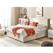 Beliani Cama continental con almacenaje Poliéster MINISTER 168x209 Beige
