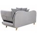Beliani Chaise longue Terciopelo MERI Gris Claro