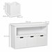 Aparador de Salón MDF HOMCOM, hogar - muebles de comedor 102 Blanco