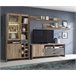 Mueble TV 1 puerta y 2 cajones INDUSTRY Gris/ Madera