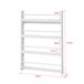 Estantería de Pared Infantil KMB08-W SoBuy Blanco