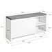 Banco Zapatero con 1 Solapa y 2 Compartimentos FSR119-W SoBuy Blanco
