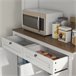 Alacena de Cocina MFD, Melamina de Madera HOMCOM, hogar - cocina Blanco