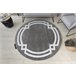 Alfombra HAMPTON Lux círculo 140x140 Gris