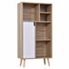 Aparador Alto Melamina de Madera HOMCOM 60 Blanco