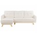 Beliani Sofá esquinero Bouclé SIRO Beliani Sofá esquinero Bouclé SIRO Blanco/ Beige