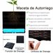 Conjunto de 2 Macetas Cuadradas PP Outsunny Marron