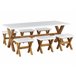 Beliani Conjunto de comedor OLBIA Blanco