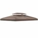 Techo de Repuesto para Cenador Poliéster Outsunny 400x300 Marron