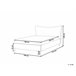 Beliani Cama con somier Terciopelo CHALEIX 168x212 Gris Claro