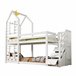 Cama litera 96x257 Blanco