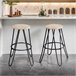 Taburete de bar LARS madera natural Natural