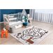 Alfombra FUN Game para niños juego de llama 140x190 Crema