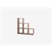 Estantería de 6 huecos SCALA STEP Roble
