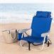 Aktive Silla de playa XXL plegable y reclinable 5 posiciones c/nevera y mochila Azul