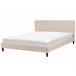 Beliani Cama con somier Terciopelo FITOU 190x214 Arena