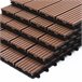 Baldosas de Exterior HDPE Outsunny Marron