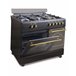 ALPHA Cocina de Gas VULCANO GOLD-90PB Negro