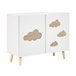 Beliani Aparador CLOUDY Blanco/ Madera