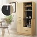 Alacena de Cocina Melamina de Madera HOMCOM Marron
