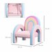 Sillón Infantil Tablero Multicapa, MDF, Espuma, Poliéster ZONEKIZ Rosa