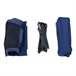 2 Sillas Plegables Camping Ligera con Respaldo Alto Azul Marino
