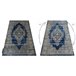 Alfombra DE LUXE moderna 474 Ornamento - Structural 200x290 Azul