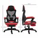 Silla de Oficina esponja, tejido de malla Vinsetto Rojo