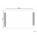 Beliani Alfombra de pelo corto TACETTIN 160x230 Blanco/ Beige