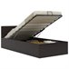 Cama canapé hidráulica cuero sintético 90x200 Gris