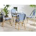 Beliani Conjunto de comedor RIFREDDO Azul Marino