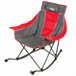 Aktive Silla mecedora plegable camping c/cojín y bolsillos Aktive Silla mecedora plegable camping c/cojín y bolsillos Gris