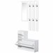 Conjunto Muebles de Entrada Tablero de partículas HOMCOM 90 Blanco
