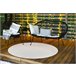 Alfombra MIMO 6272 circulo sisal exterior 200x200 Blanco/ Gris