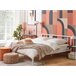 Beliani Cama con somier Metal CUSSET 187x209 Blanco