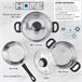 Batería de cocina de 5 piezaSan Ignacio Gris Claro