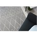 Alfombra SENSE MICRO 81249 Zigzag Etno 120x170 Gris Oscuro